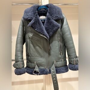 The Arrivals Shearling Moto Jacket